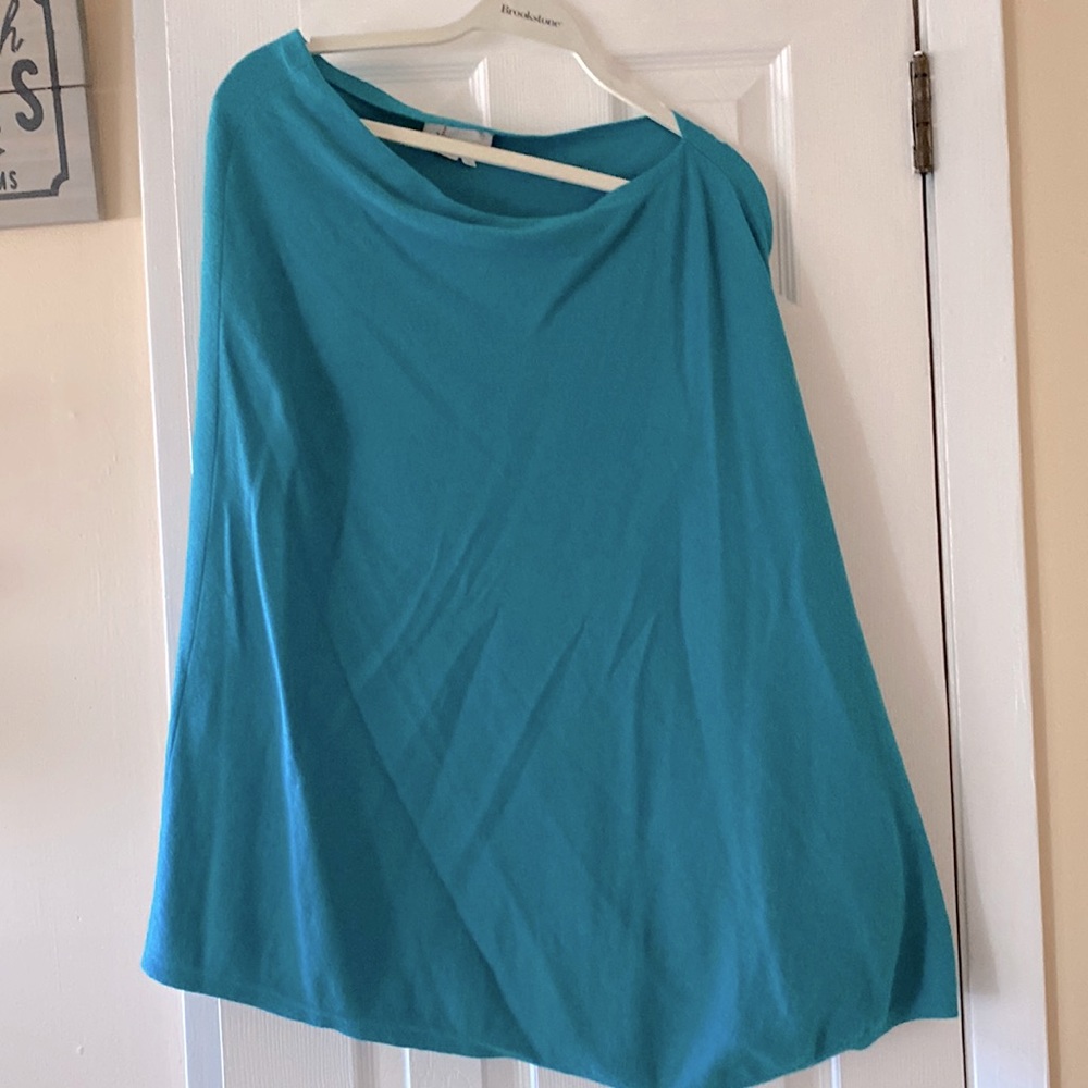 Anthropologie shawl in a very pretty blue!